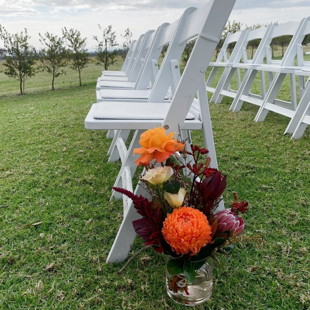 Autumn Tones & Natives Wedding Flowers