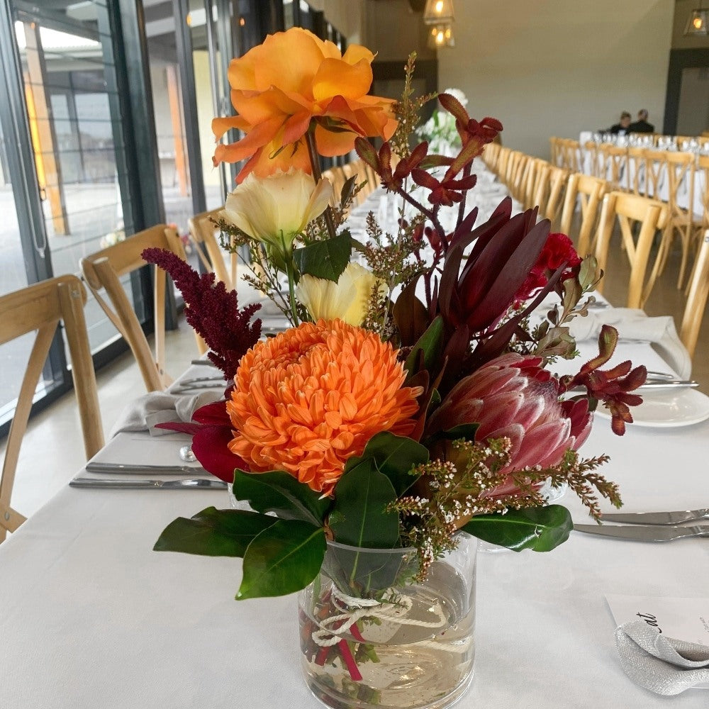 Autumn Tones & Natives Wedding Flowers